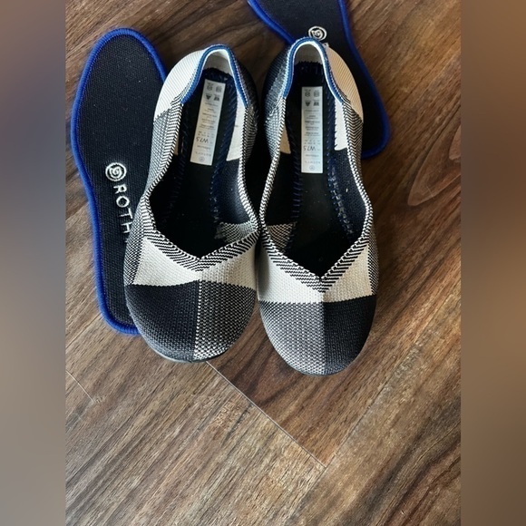 Rothy's Captoe Black Textile The Flat Ballet Comfort Women’s US 7.5 EU 38 - Picture 5 of 8